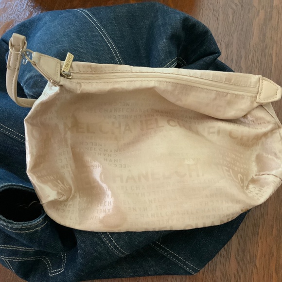 CHANEL COCO CABAS DENIM TOTE BAG RARE 2006-2008 - Picture 7 of 14